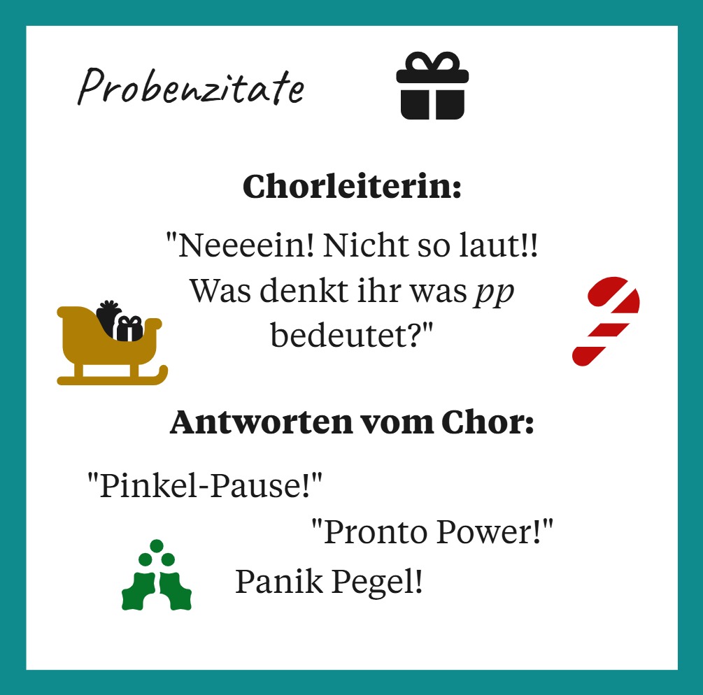 16. Adventstürchen - Probenzitate - Bedeutung von pp