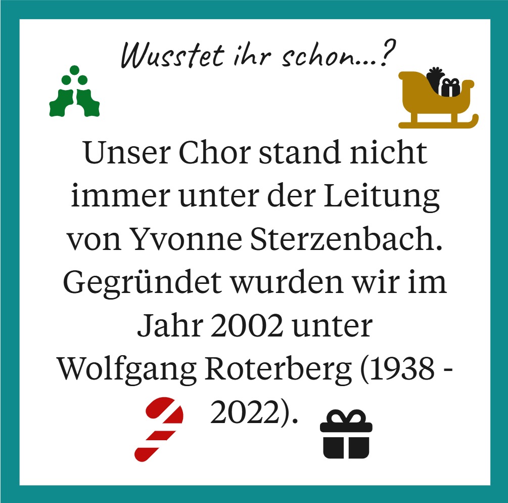21. Adventstürchen - Wusstet ihr schon... CES-Chorleitung